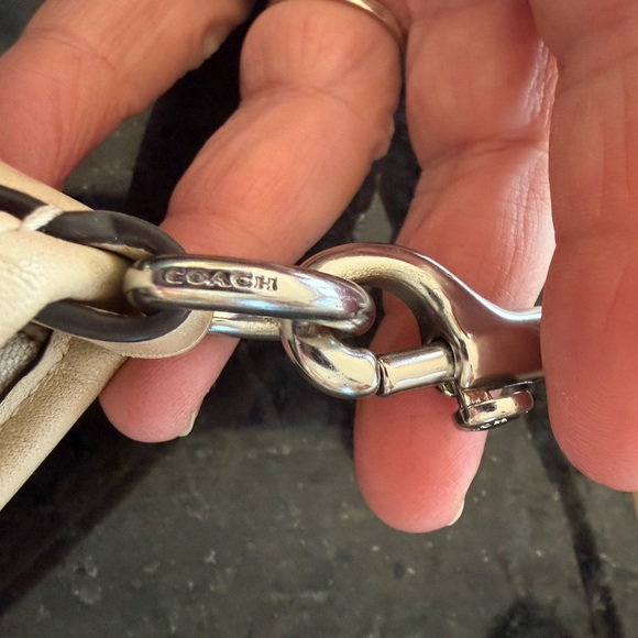 Coach Floral Shoulder Bag and Wallet Set - Red, Purple, Yellow on Cream - Picture 11 of 16